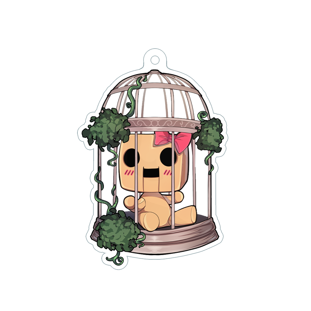PorcelainMaid | Chat in the Cage - Keychain