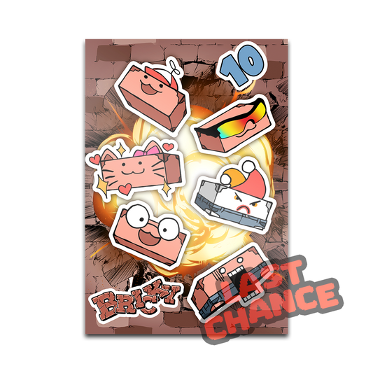 Bricky | 10 Year Brickle - Sticker Sheet